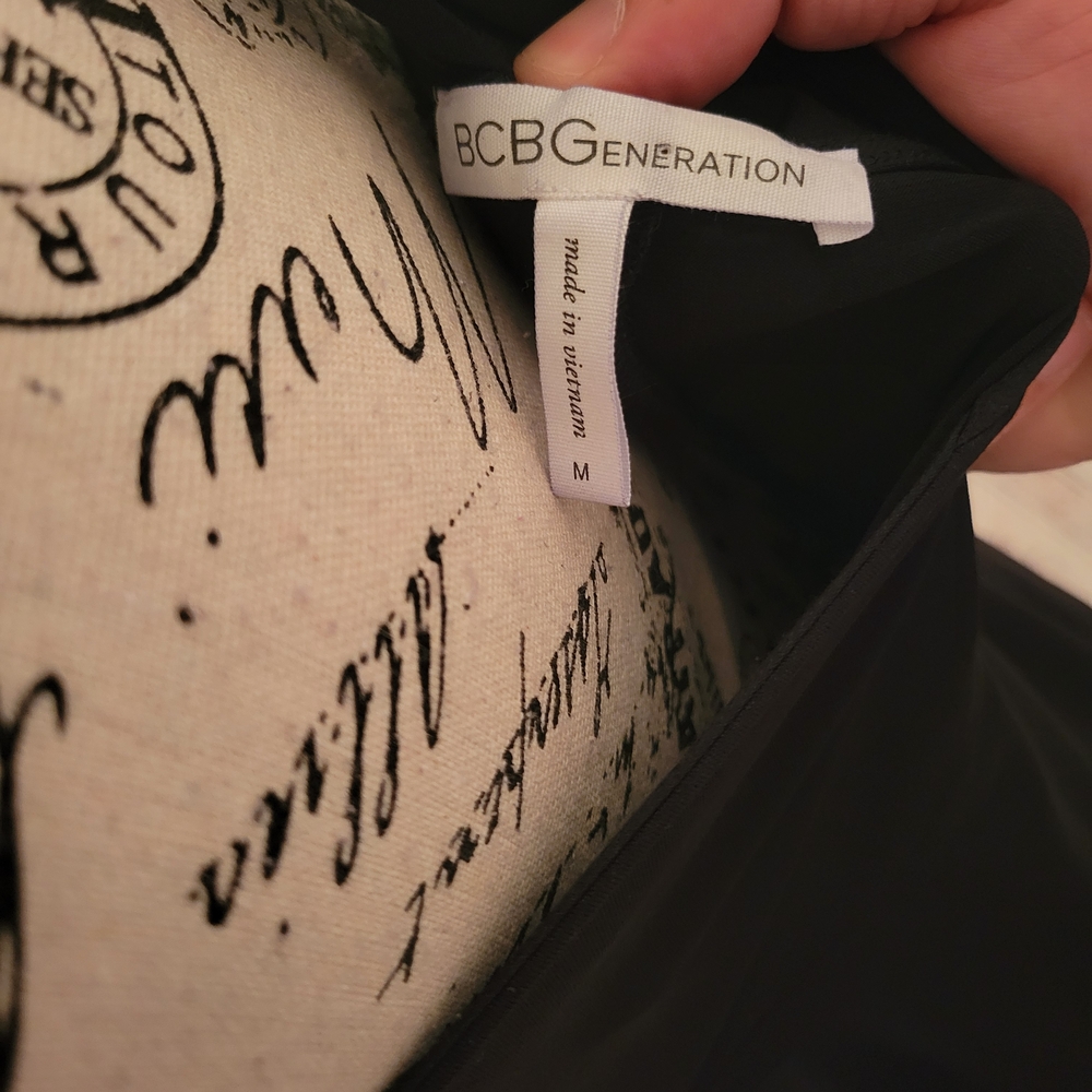 Bcbgeneration Black Spaghetti-Strap Mini Dress - image 4